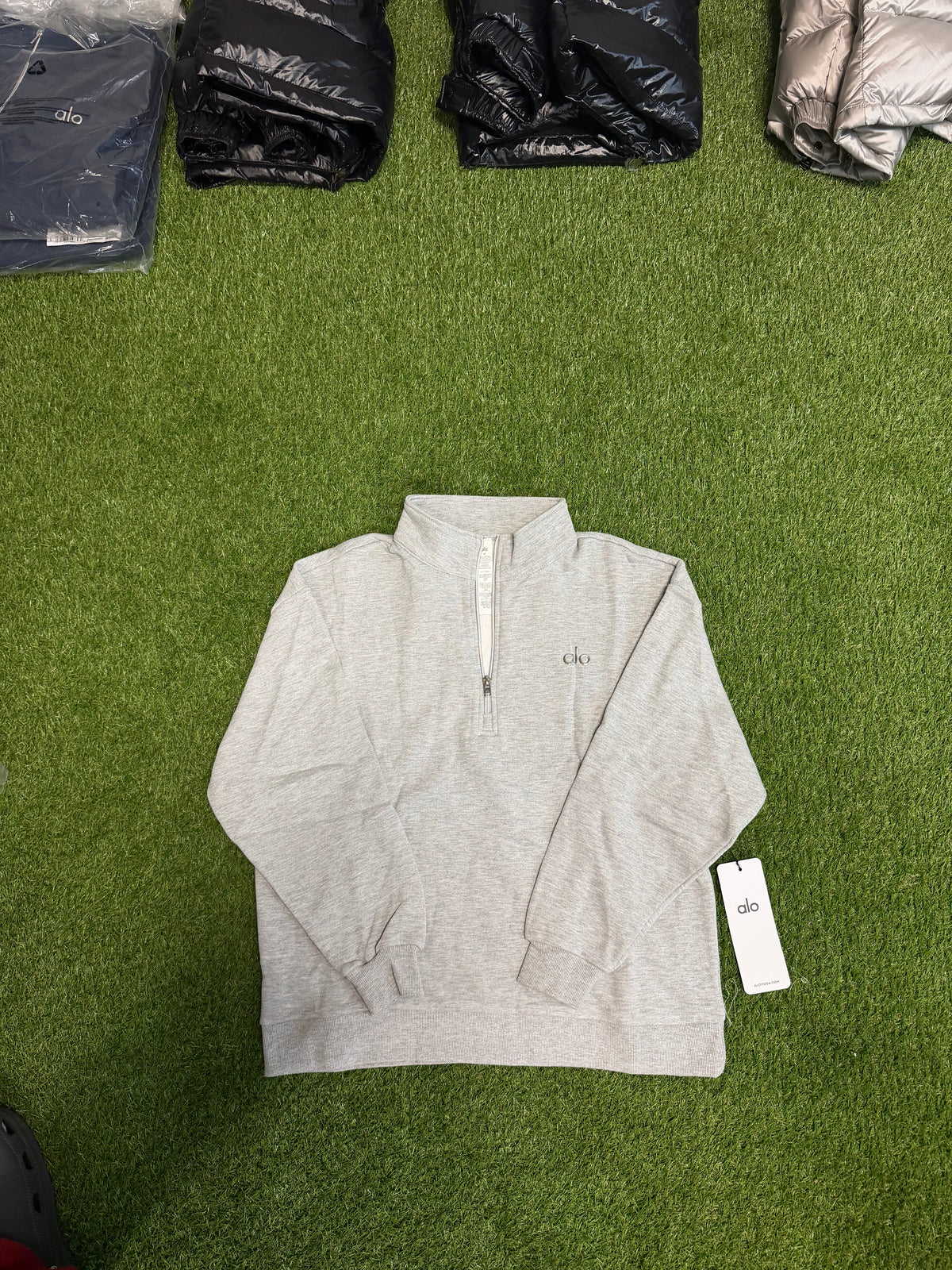 Gray Quarter zip