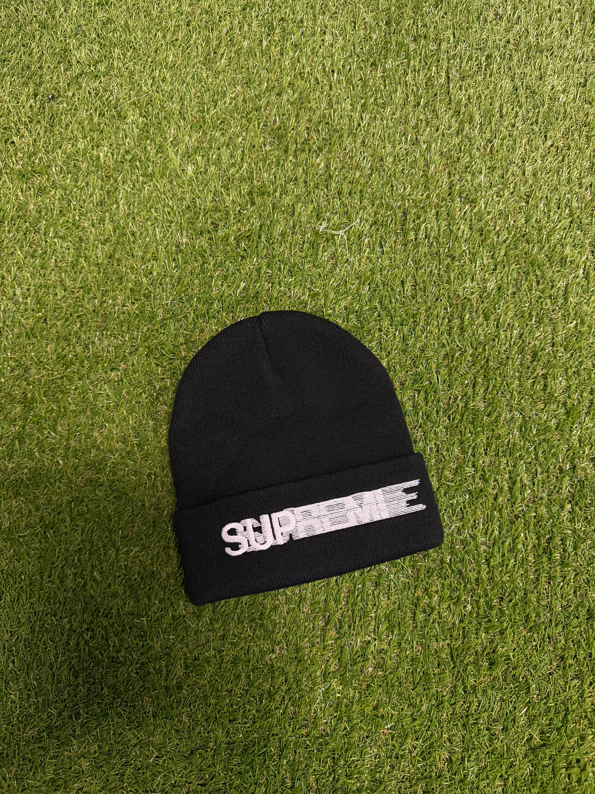 Black Wavy Beanie